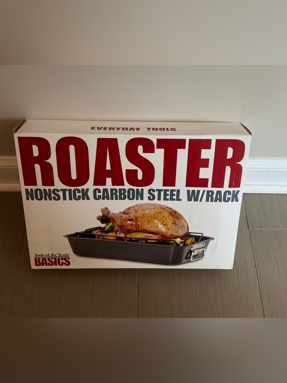 NEW!!  Tools of The Trade Basics Non-Stick Roaster With Rack